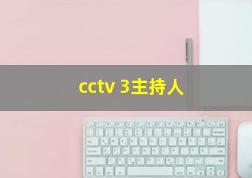 cctv 3主持人